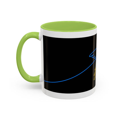 Dove of Peace - Help Ukraine - Two Tone Coffee Mug 310ml