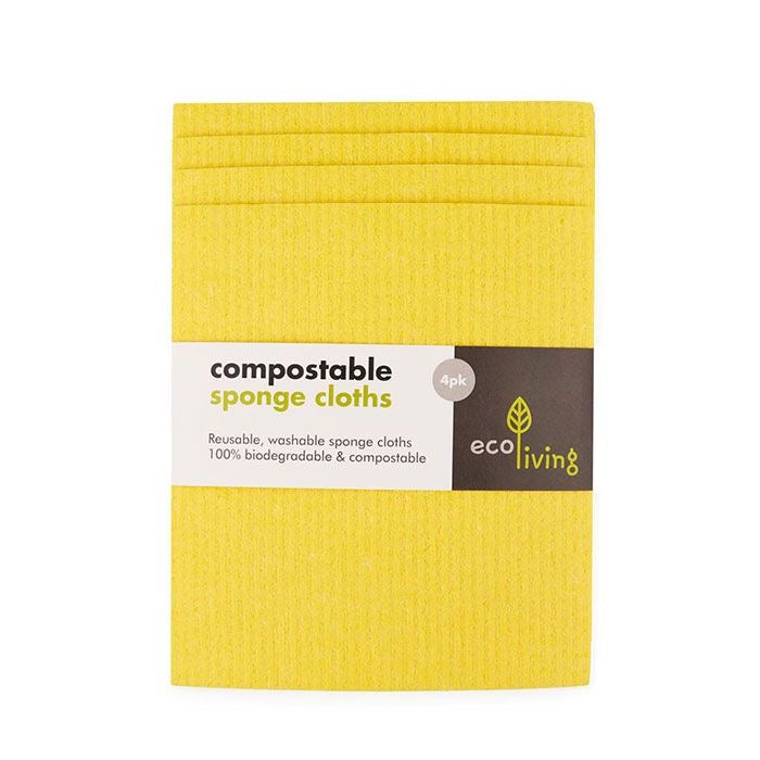 Compostable Sponge Cleaning Cloths (4)