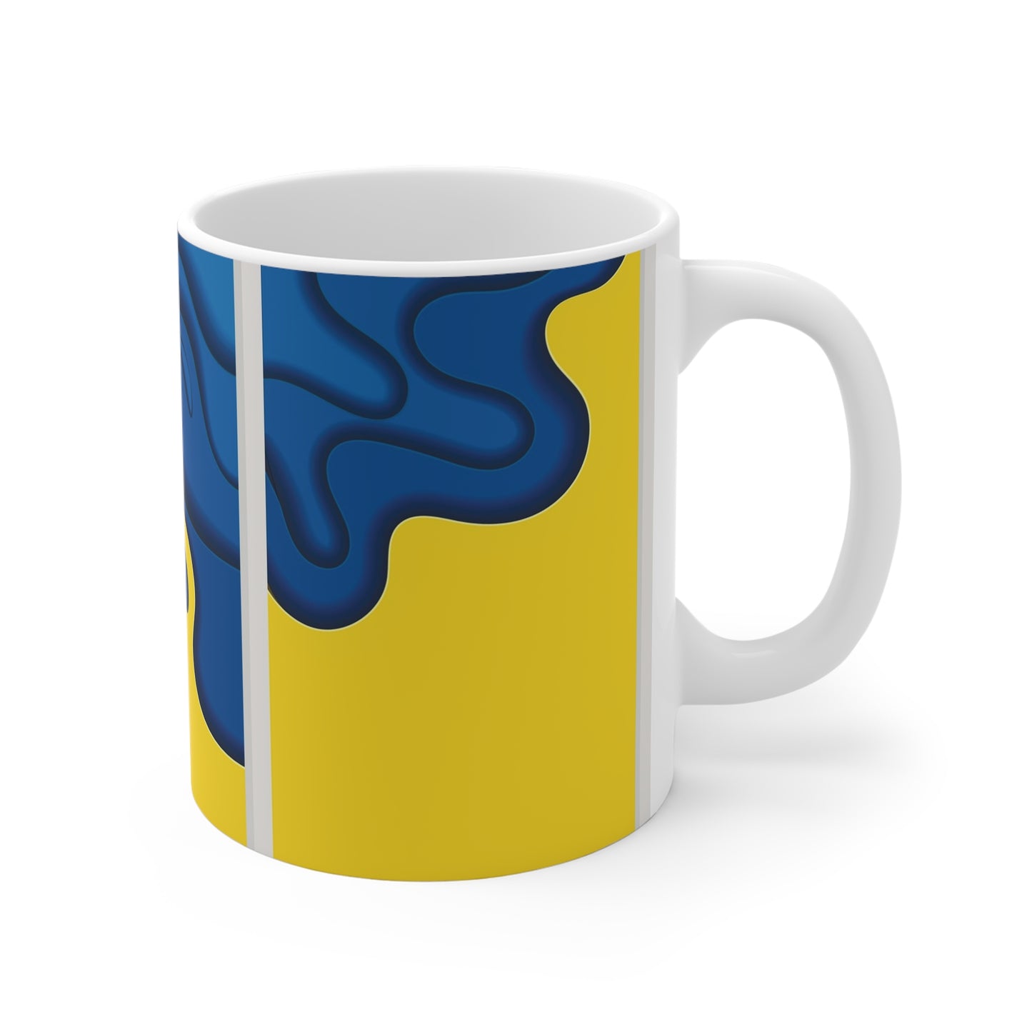 Abstract Ukrainian Flag - Support The People of Ukraine - Proceeds Towards Aid for Ukraine.