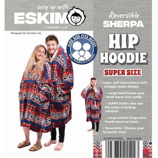 SUPER size Sherpa Hoodie - Eskimo By Country Club