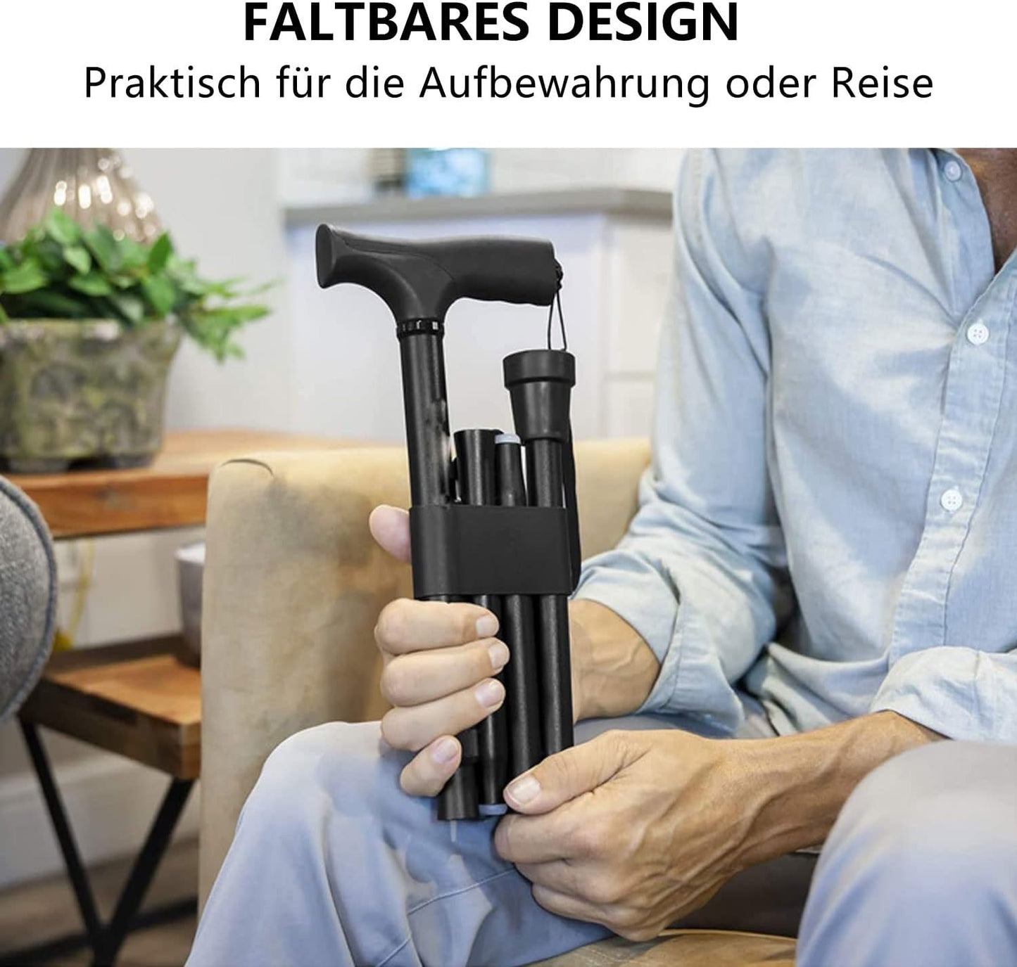 Aluminium Folding Walking Stick