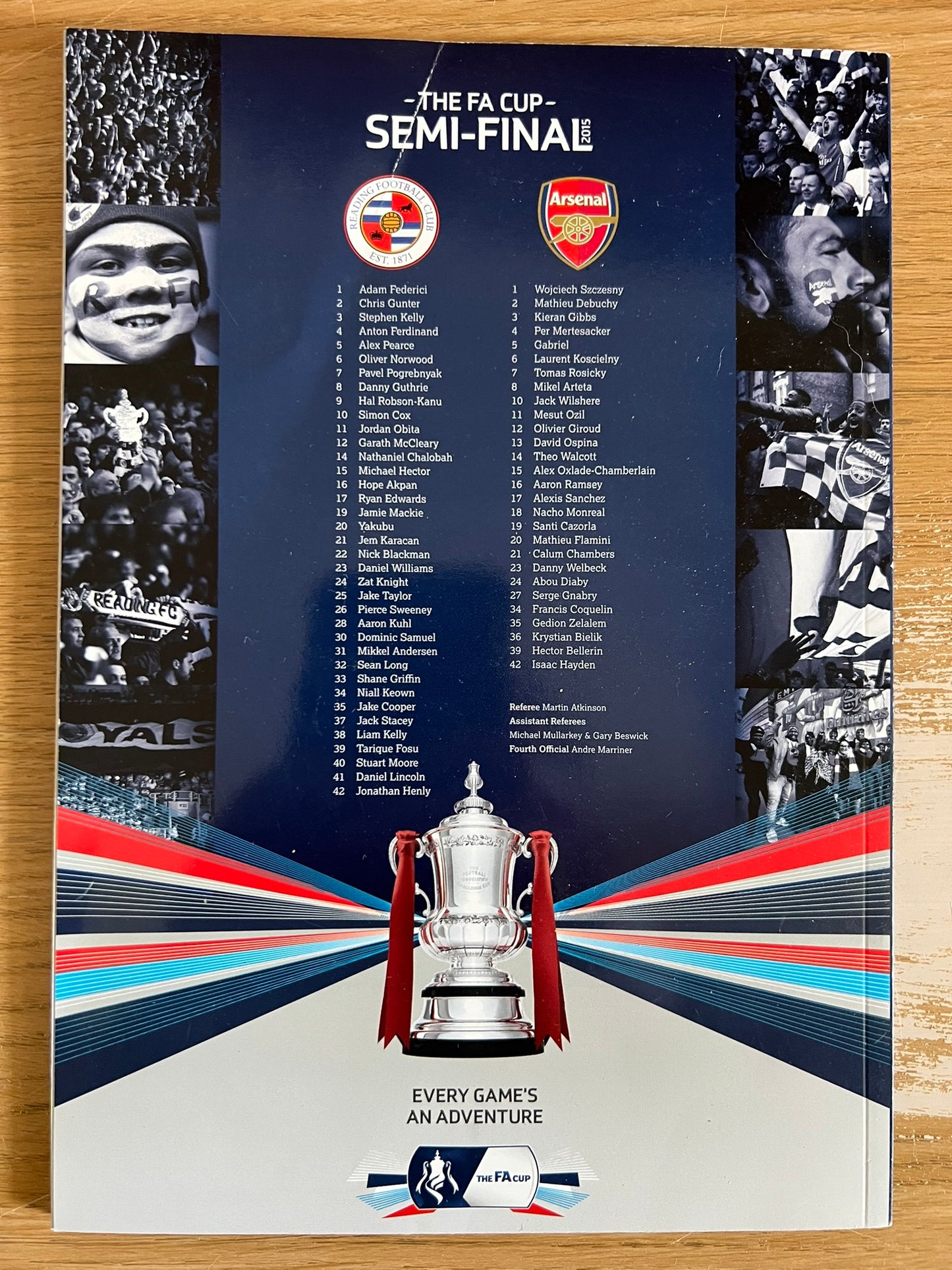 Programme - The FA Cup Semi Final - April 18, 2015