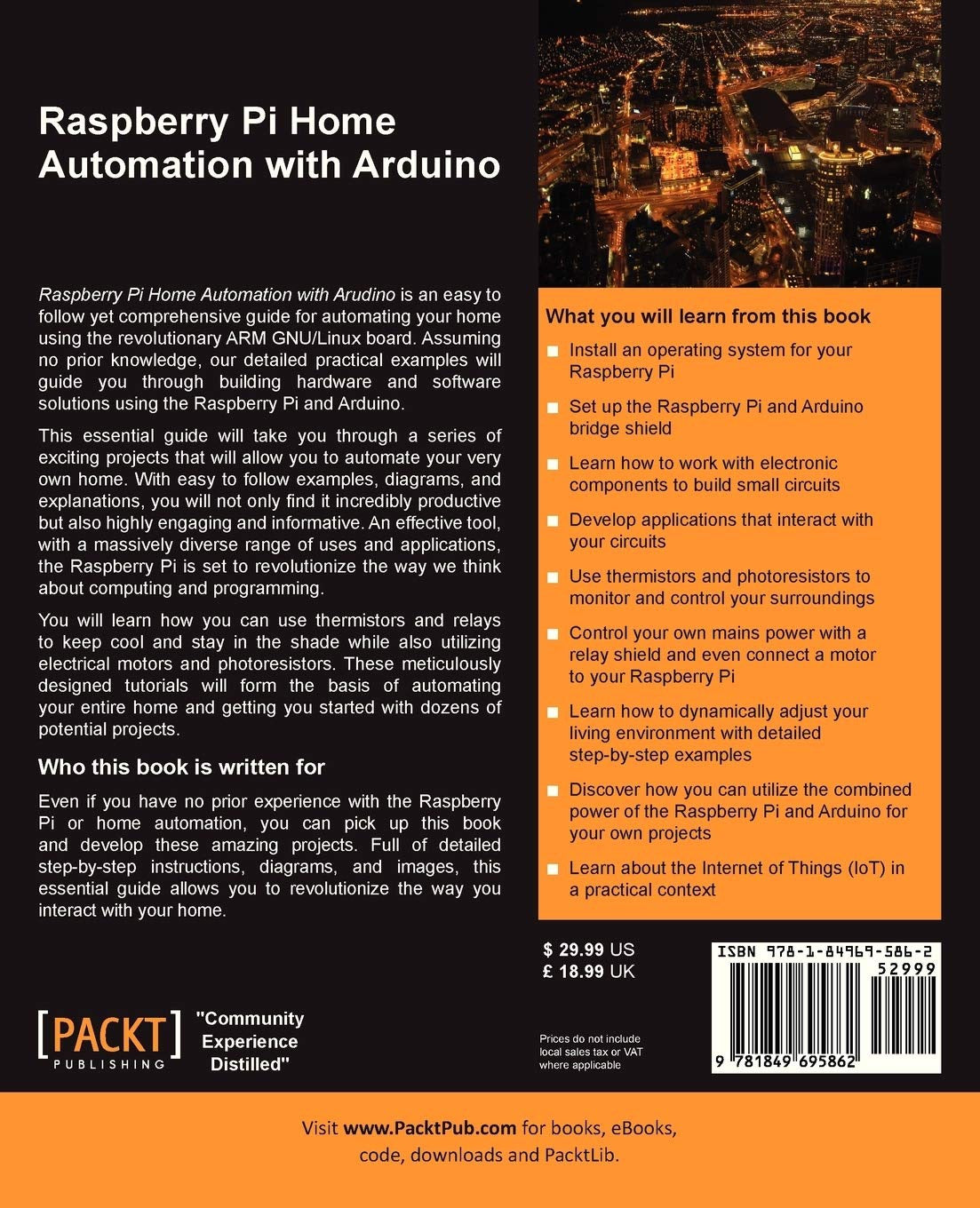 Raspberry Pi Home Automation With Arduino - Paperback