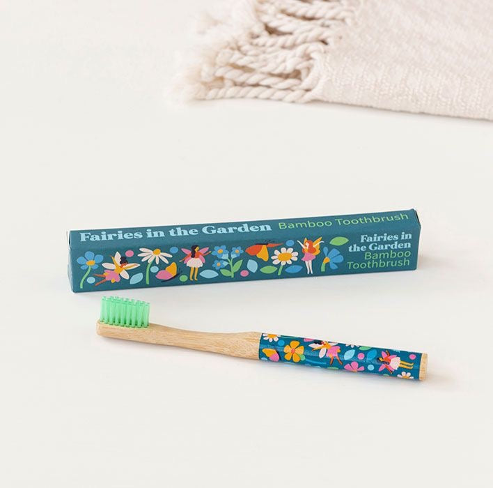 Children's Bamboo Toothbrush - Dinosaurs or Fairies Designs