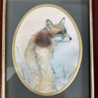 Fox in a Field - Print of a Watercolour Original