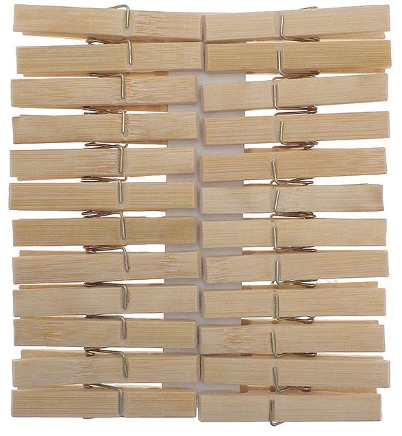 Bamboo Laundry Pegs