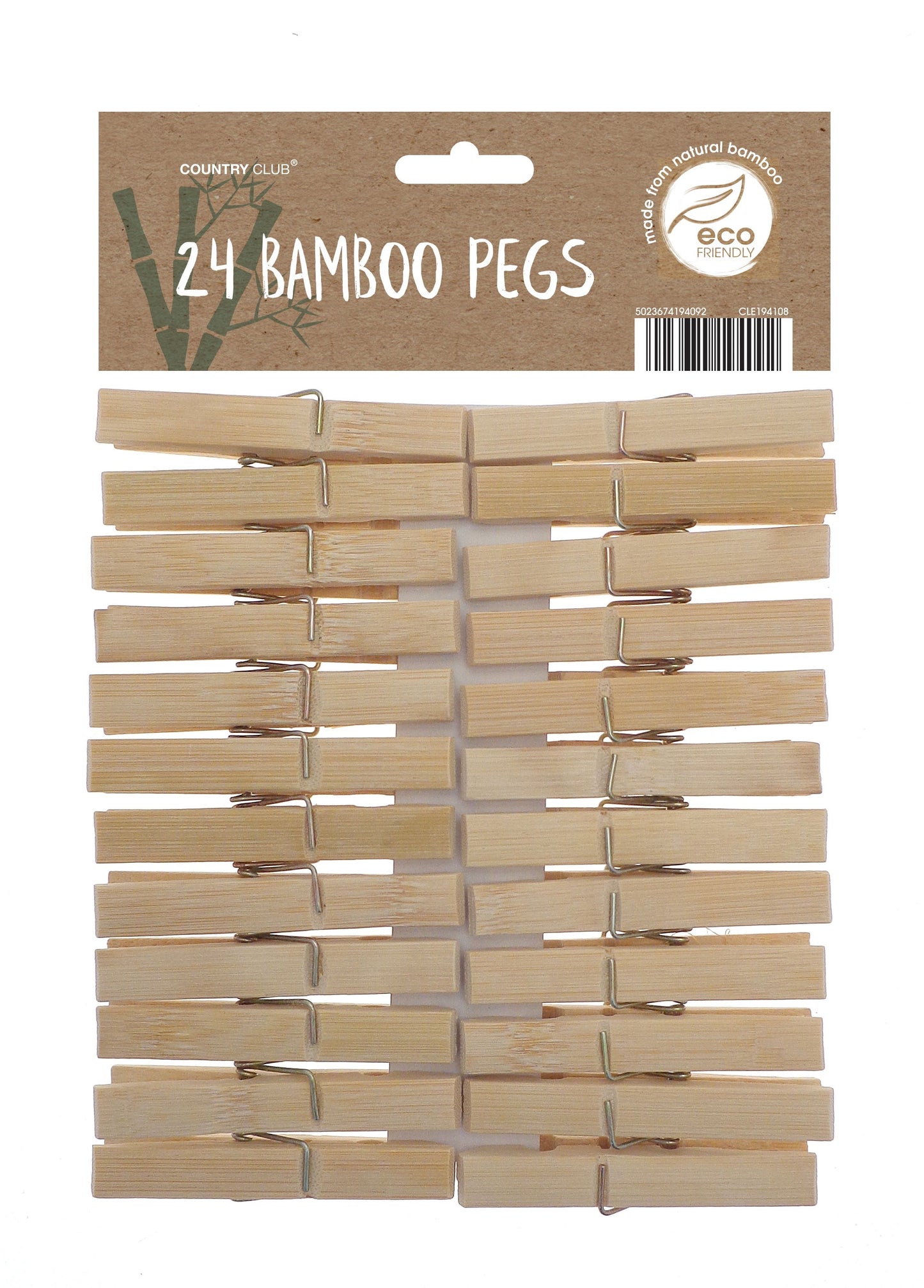 Bamboo Laundry Pegs